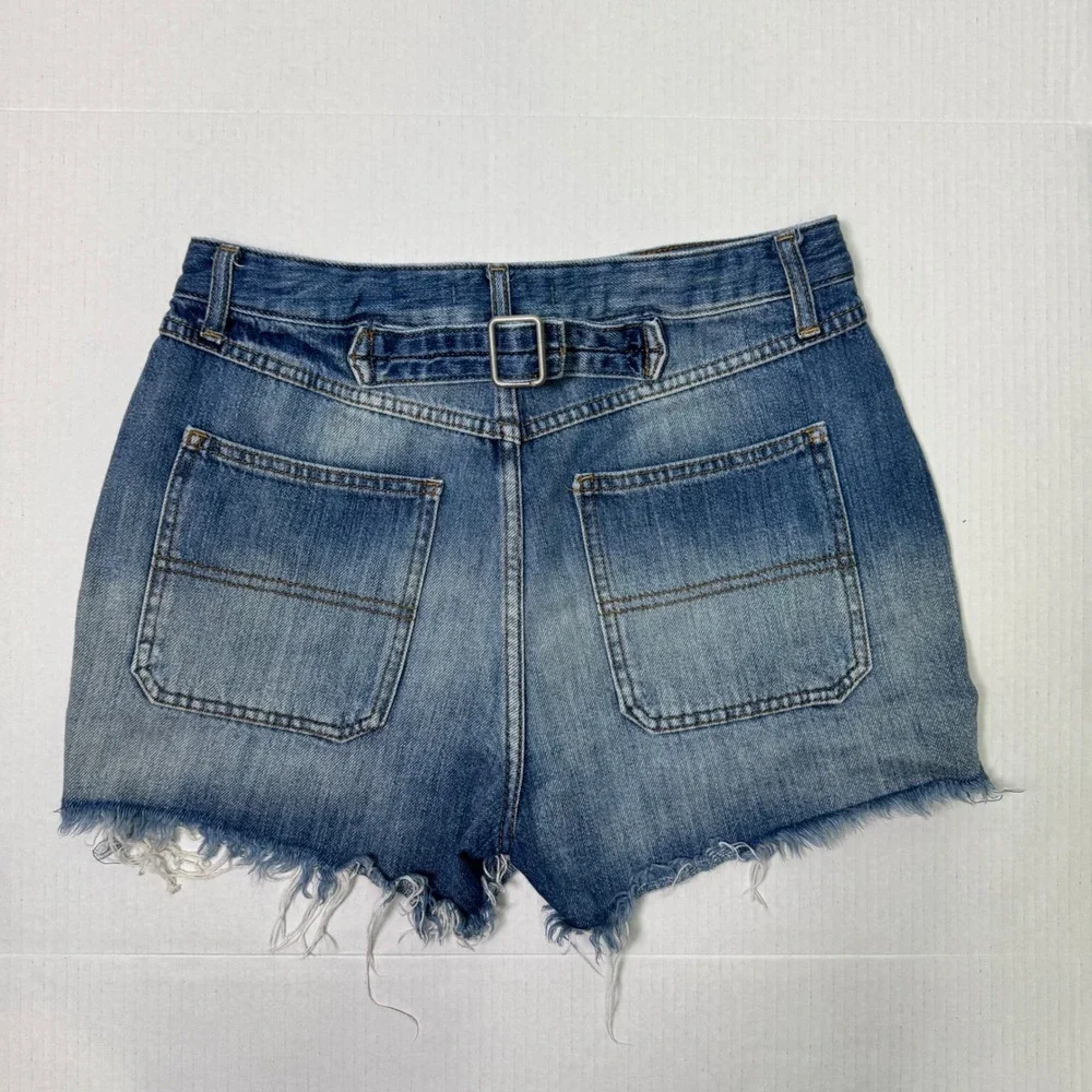 Free People We The Free Jesse Carpenter High Rise Denim Shorts Women's Size 29 - Picture 2 of 7